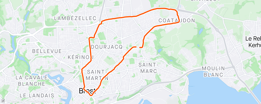 Map of the activity, Se traîner comme une grosse sacoche 😂😂