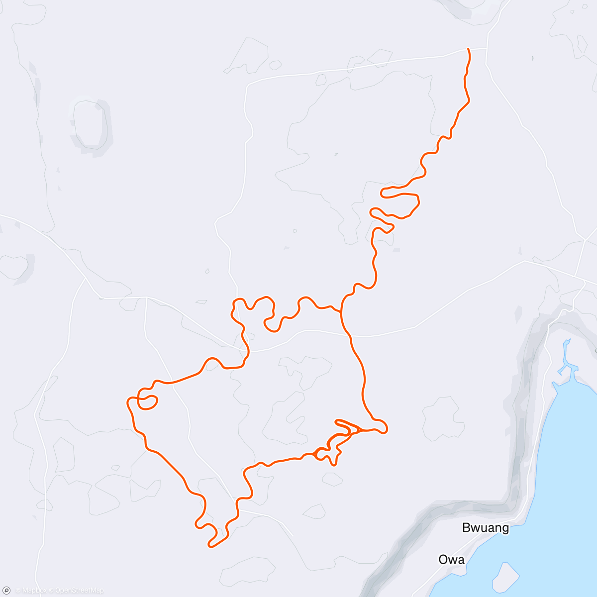 Map of the activity, Zwift - Anaerobic Capacity 1min & 2min in Makuri Islands at 96/97%