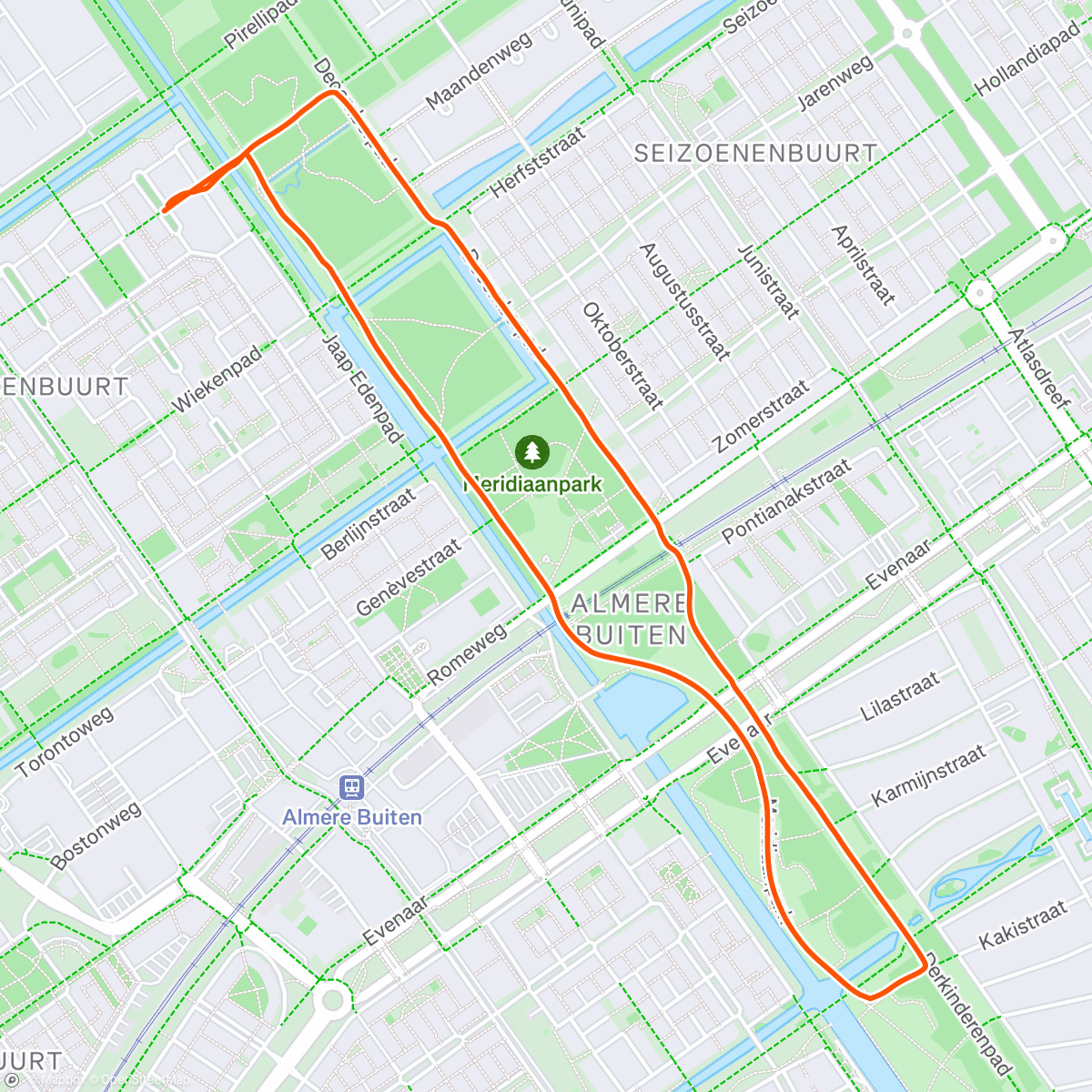 Map of the activity, Heerlijke wandeling op 1ste paasdag