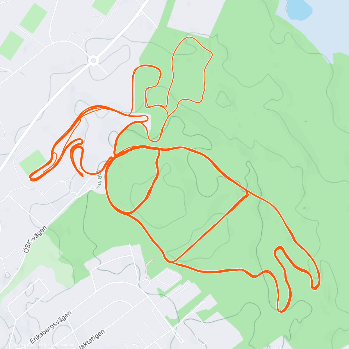 Map of the activity, Nyårsturen stakning 🌟