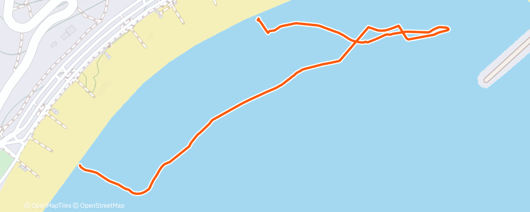 Map of the activity, Lunch Swim