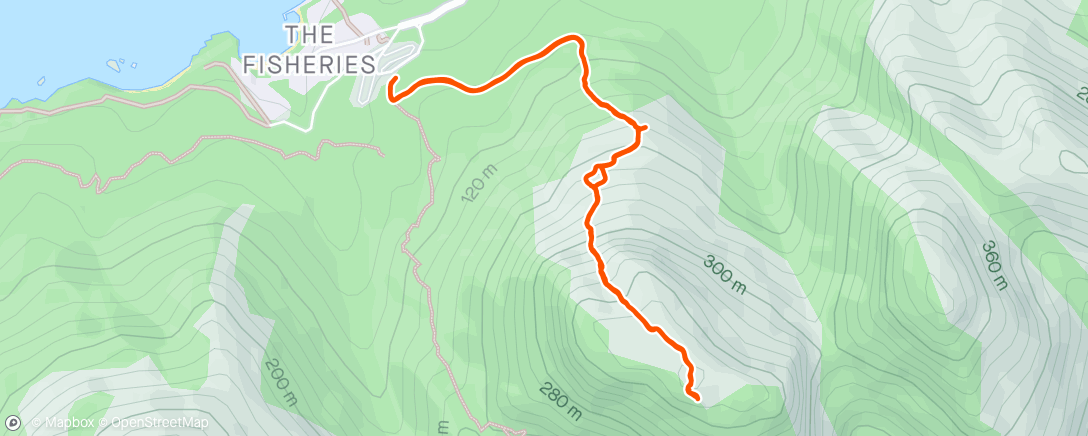 Map of the activity, Mount Amos