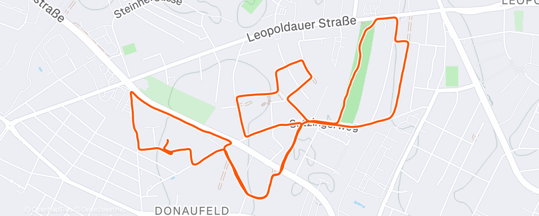 Map of the activity, ABUStreak2025/1xx – Budapest Bound