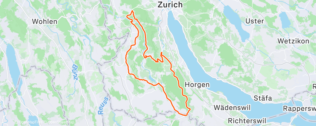 Map of the activity, Fahrt am Nachmittag