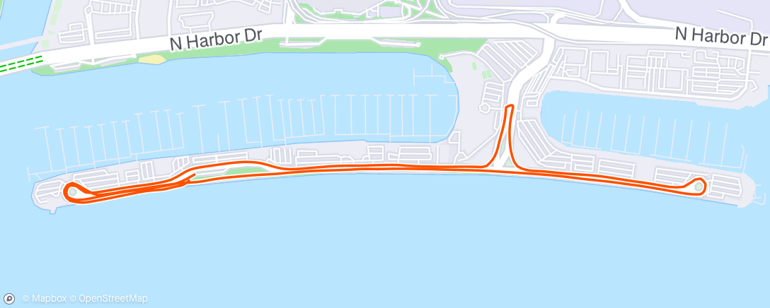Map of the activity, Abendlauf