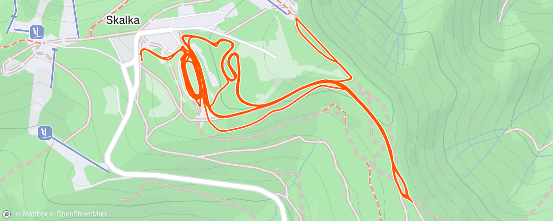 Mappa dell'attività Skalka XC