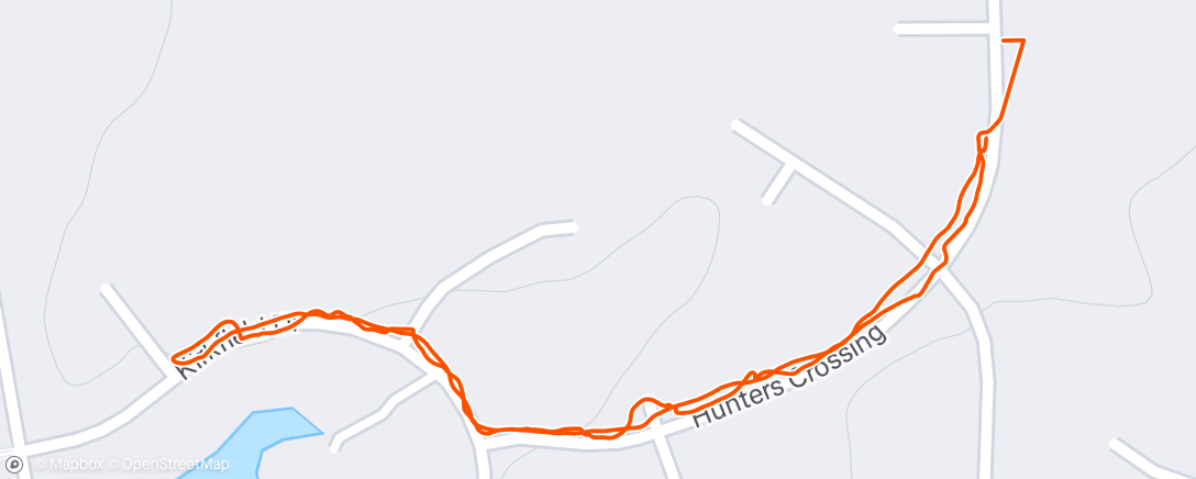 Map of the activity, Morning Walk