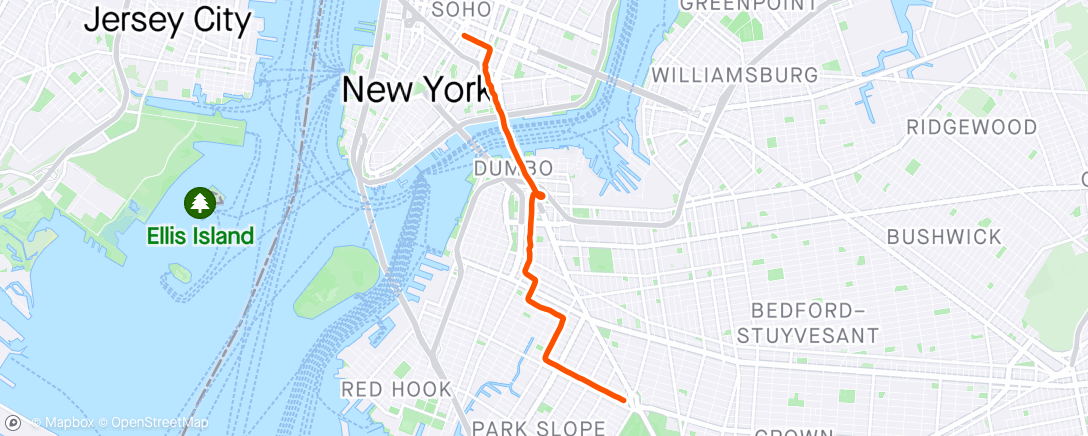 Map of the activity, Another janky citibike drivetrain