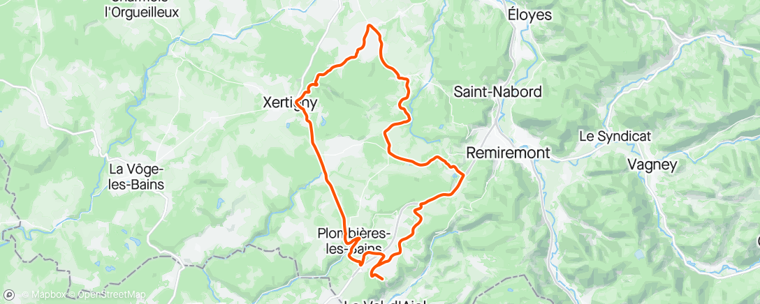 Map of the activity, Sortie vélo dans l'après-midi