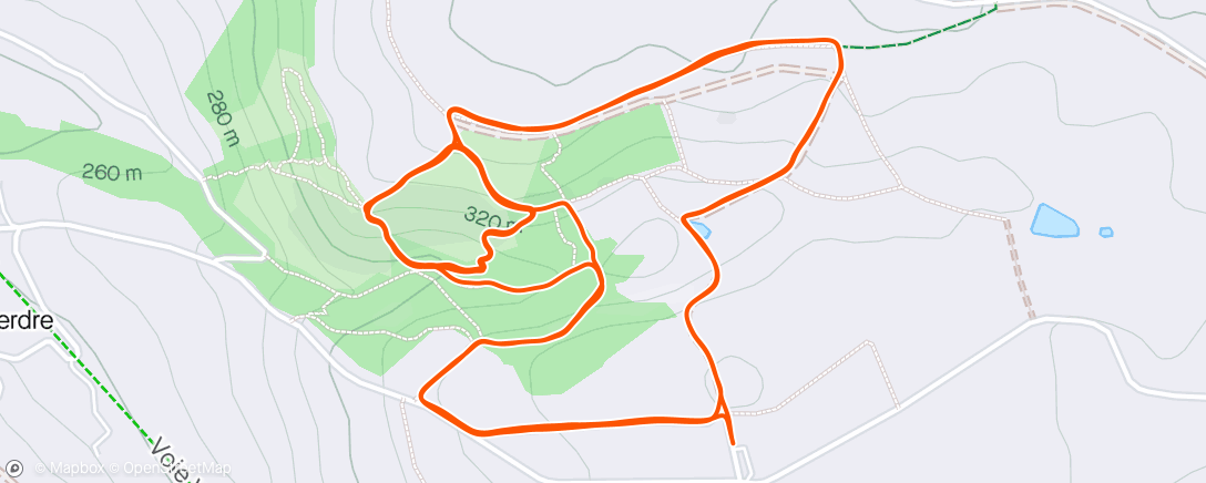 Map of the activity, Trail