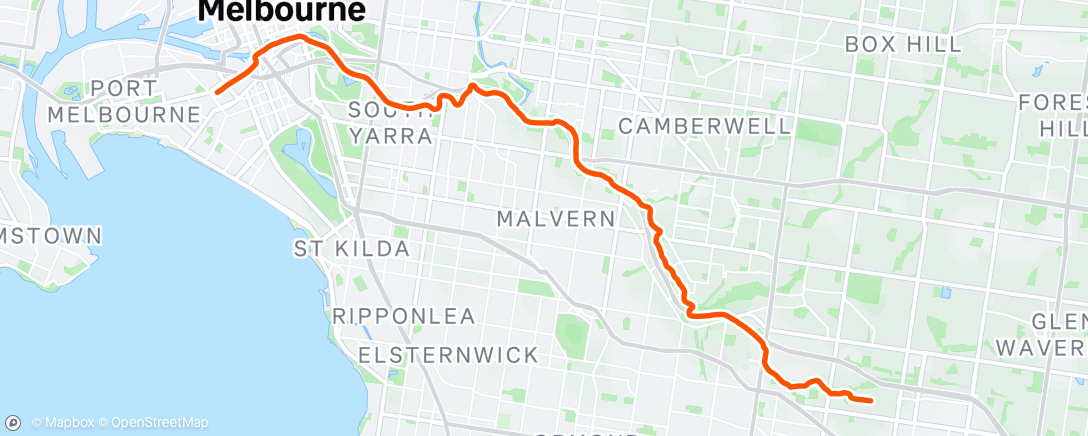 Map of the activity, Afternoon Ride