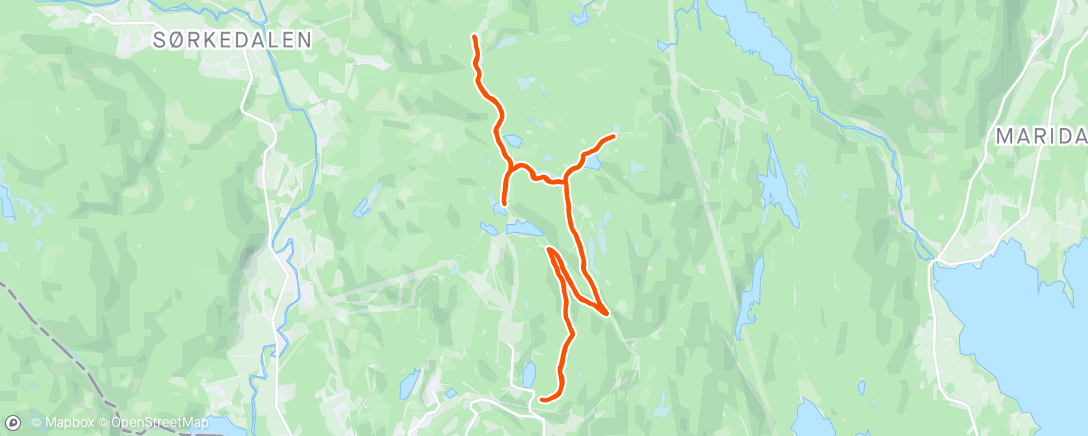 Map of the activity, Siste skitur i oslo