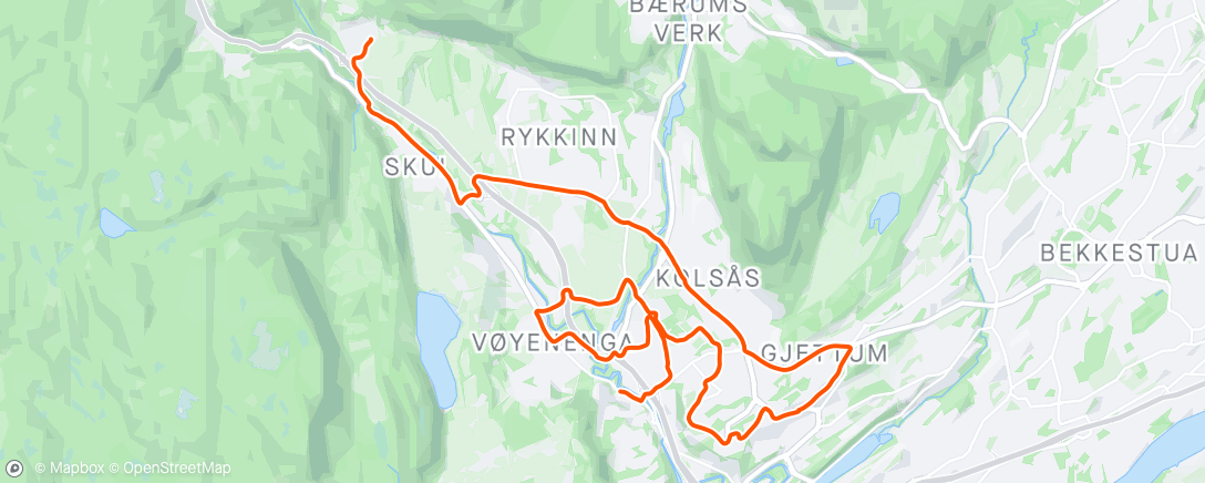 Map of the activity, Afternoon Unicycle QX 36 / 145