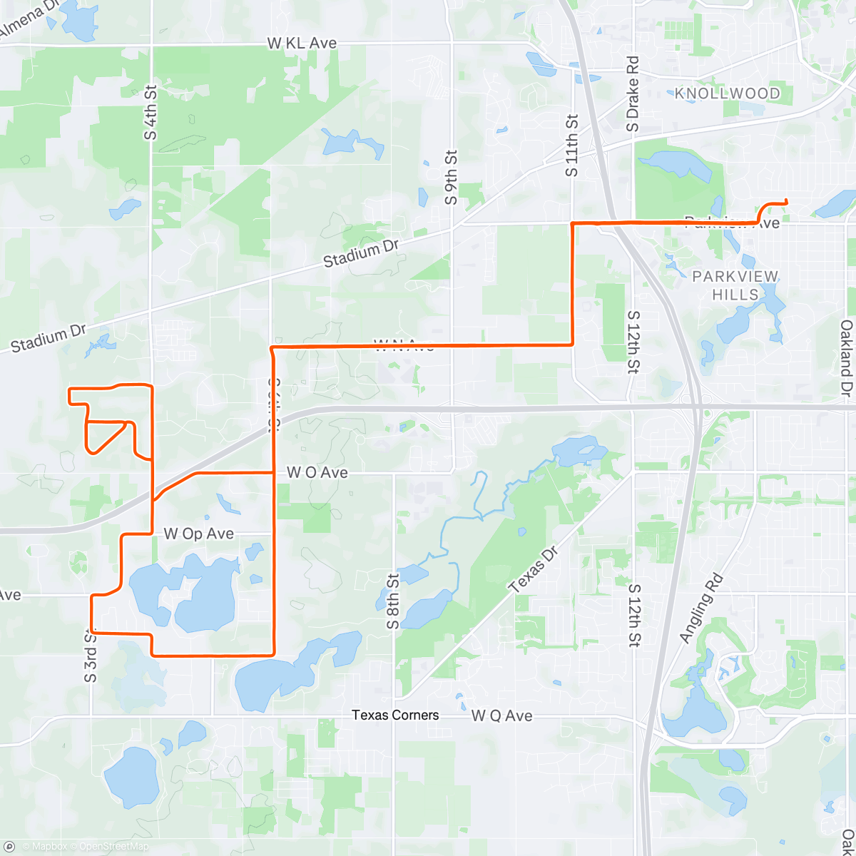 Map of the activity, Morning Ride