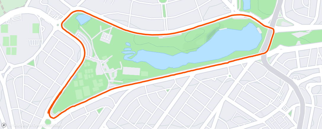 Map of the activity, Morning Run