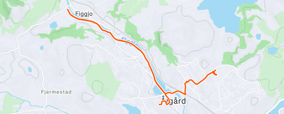 Map of the activity, 9x3 min med GIL