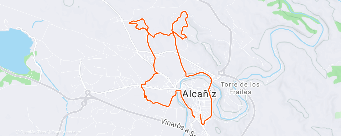 Map of the activity, Morning Run