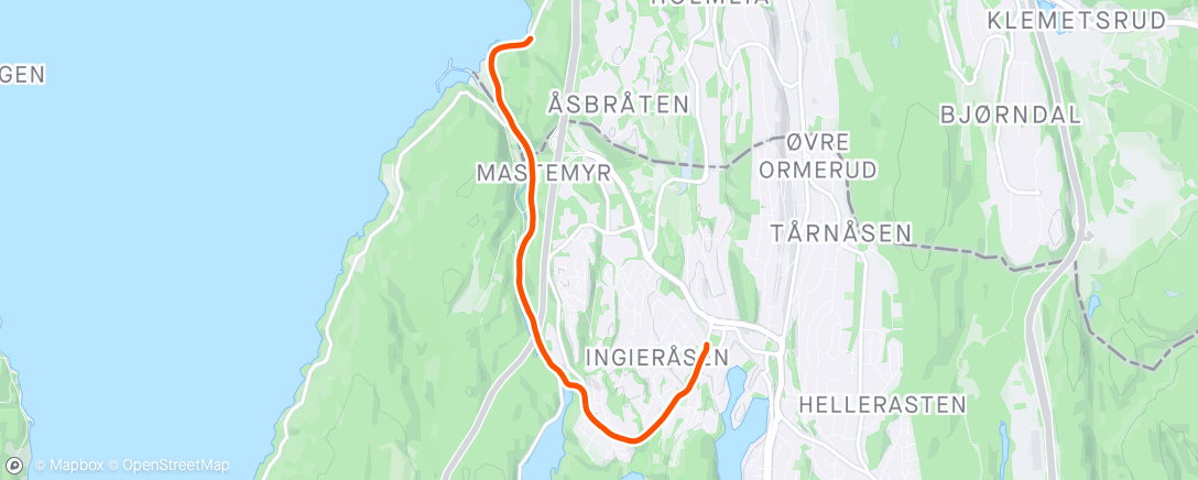 Карта физической активности (Evening Ride)