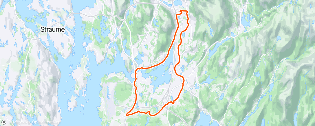 Kaart van de activiteit “Nordåsen rundt”