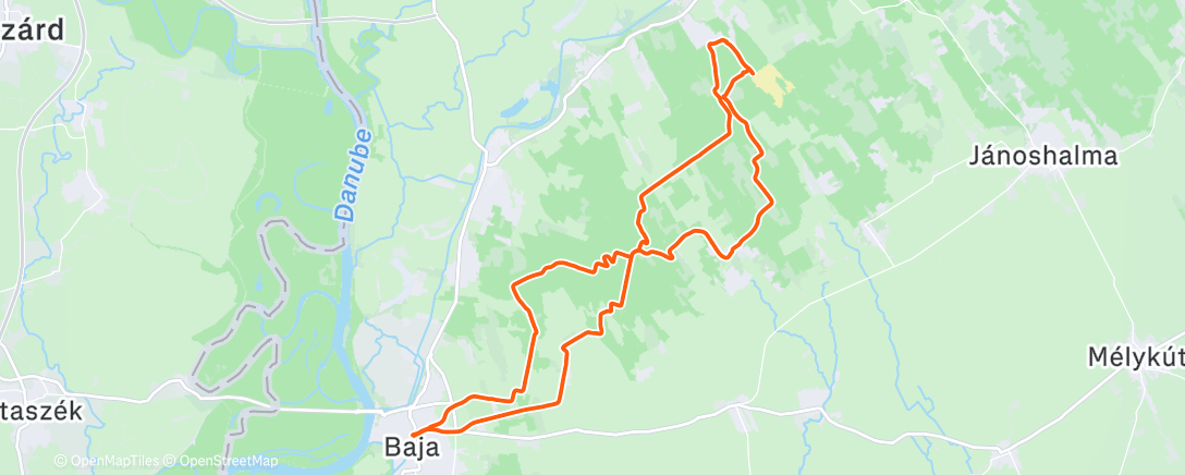 Карта физической активности (Morning Ride)