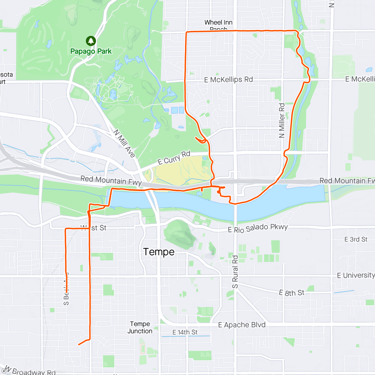 Map of the activity, Nikki Amberg Candidate Ride