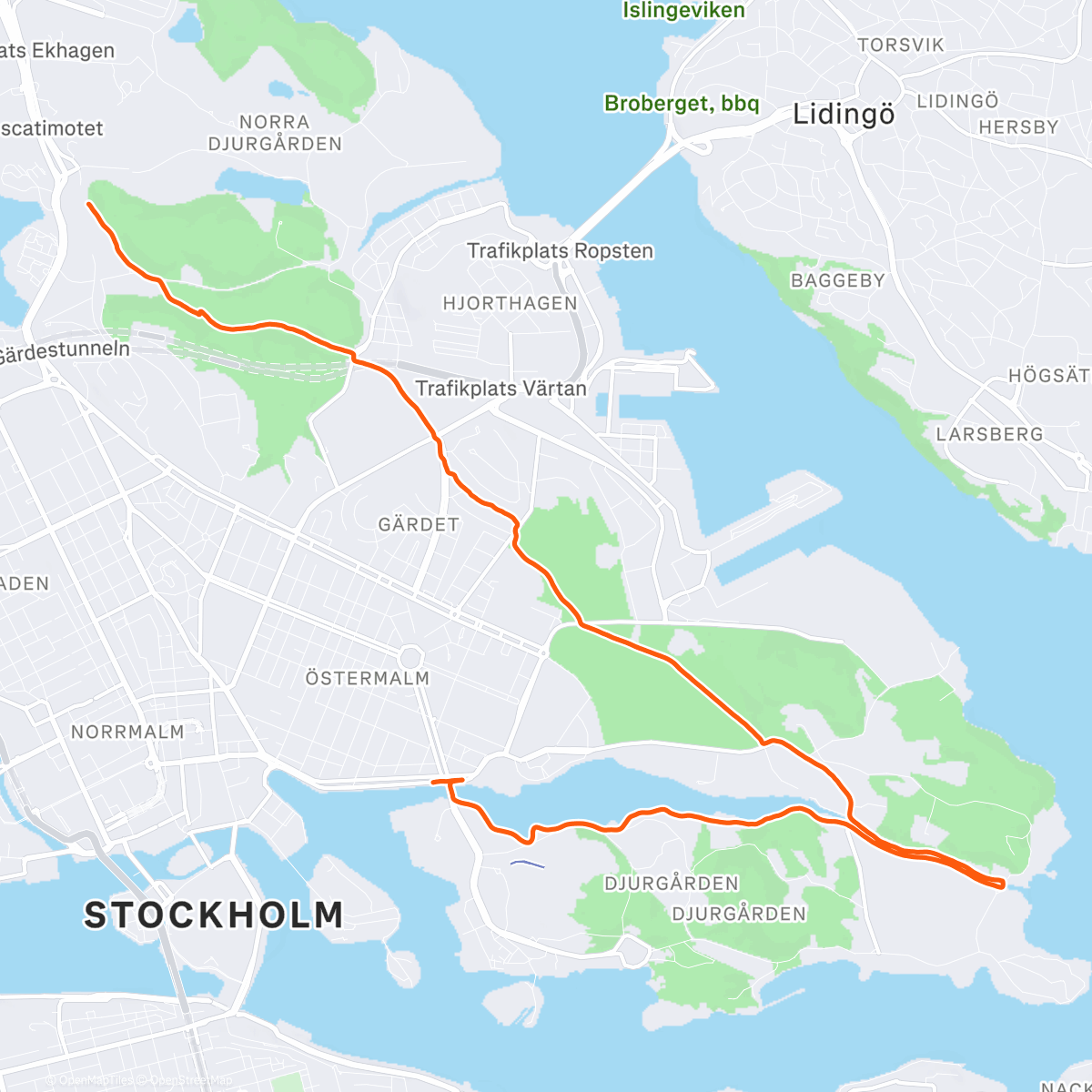 Map of the activity, To rental car