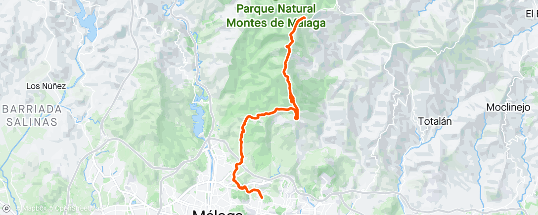 Mapa de la actividad (Bicicleta por la mañana)