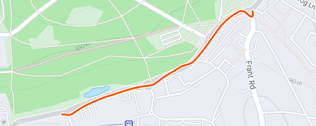 Карта физической активности (Night Run)