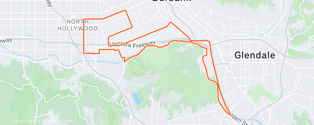 Map of the activity, Afternoon Ride