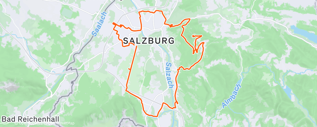 Карта физической активности (Mittagsradfahrt)