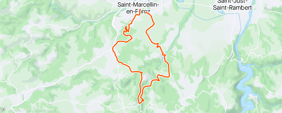 Map of the activity, Trail La Saint—Marcelinoise
