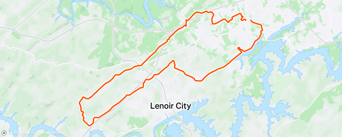 Map of the activity, Afternoon Ride