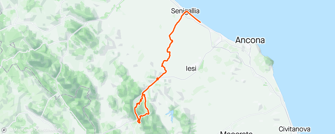 Mapa de la actividad, Castelletta, Porcarella