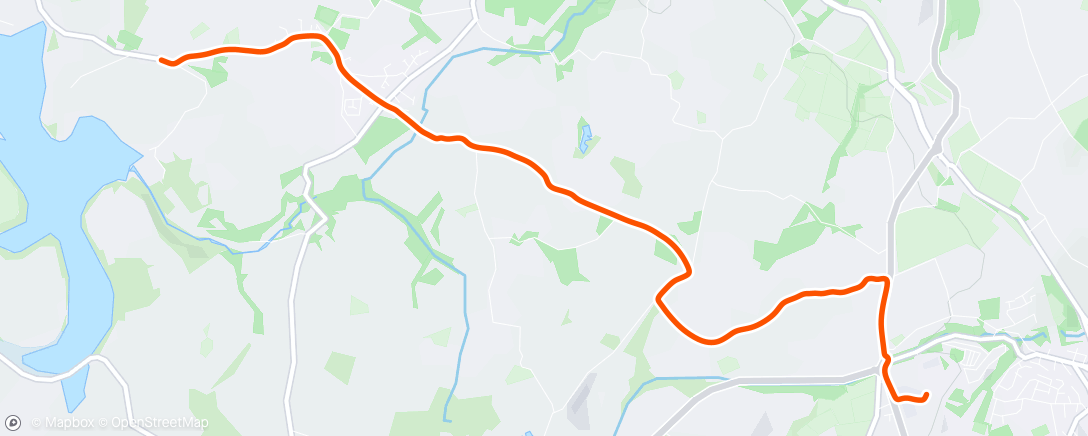 Map of the activity, Evening Ride