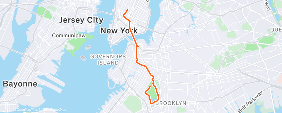 Map of the activity, Zwift - Green to Screen in New York