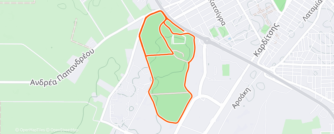 Карта физической активности (Lunch Run)