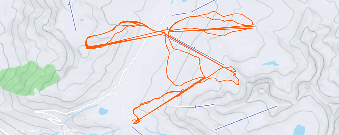 Map of the activity, Baqueira Beret
