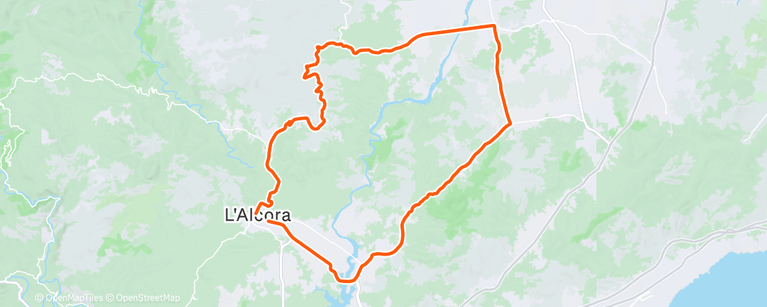 Карта физической активности (Afternoon Ride)