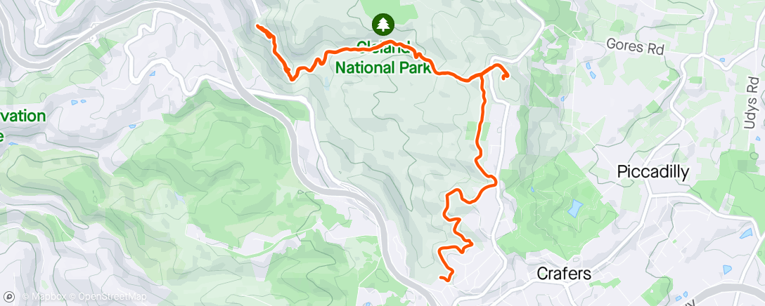 Mappa dell'attività Morning Hike