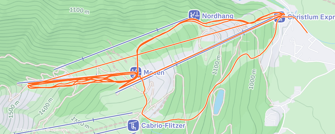 Mapa de la actividad (Lunch Alpine Ski)