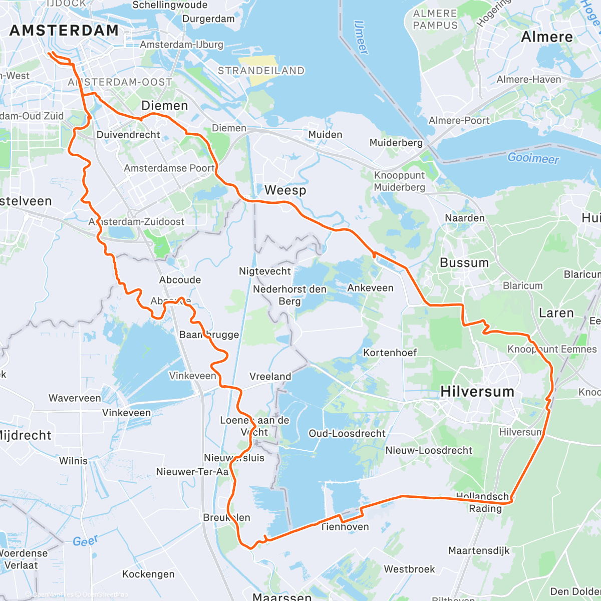 Map of the activity, 10,000 km in 2025!