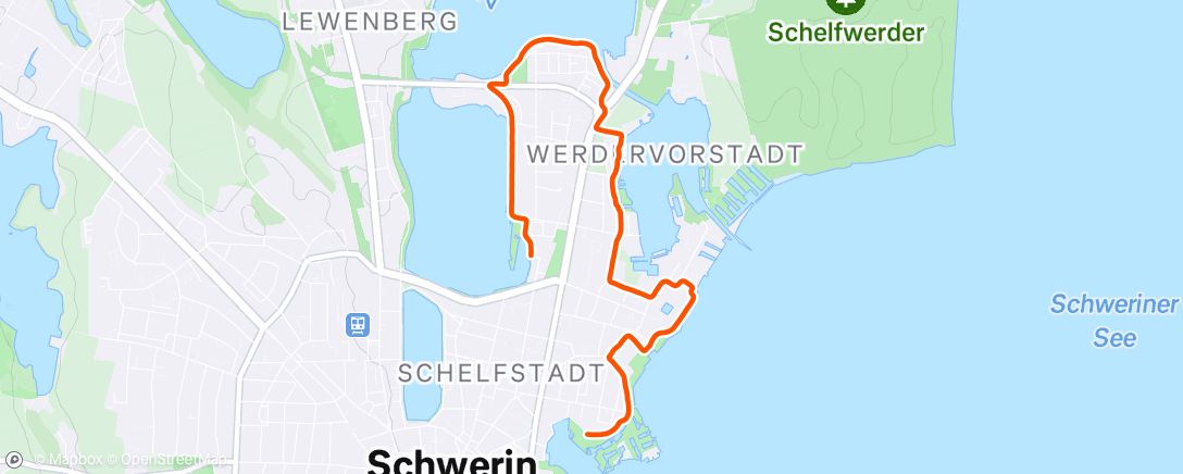 Map of the activity, 5 km Lauf