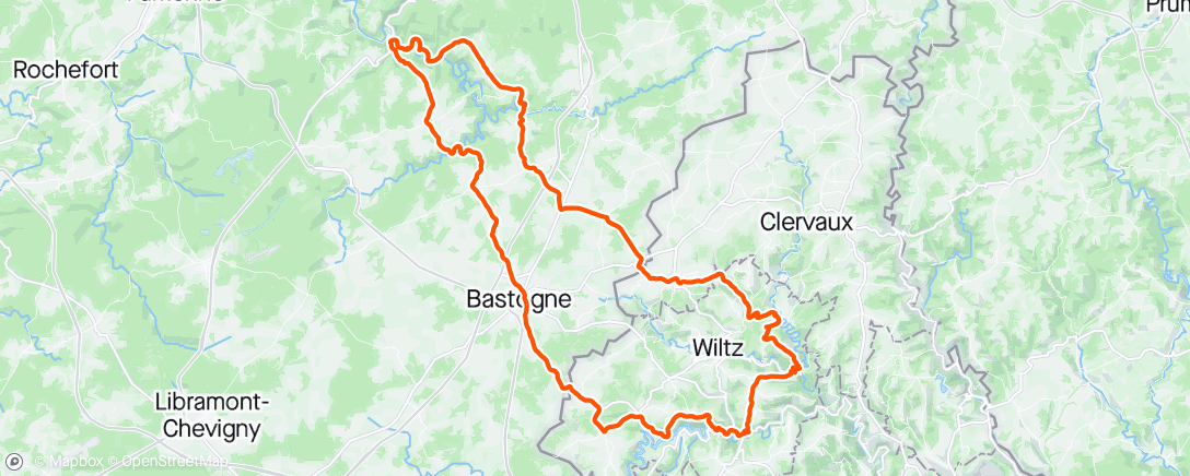 Map of the activity, naar Esch-sur-Sure
