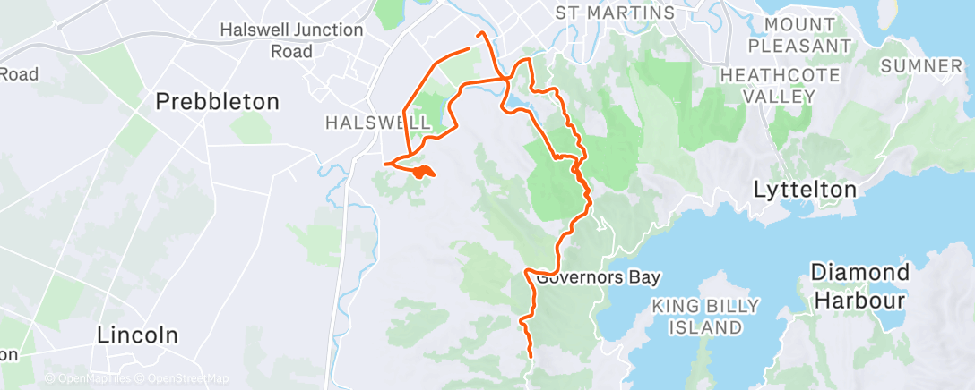 Map of the activity, Morning Ride