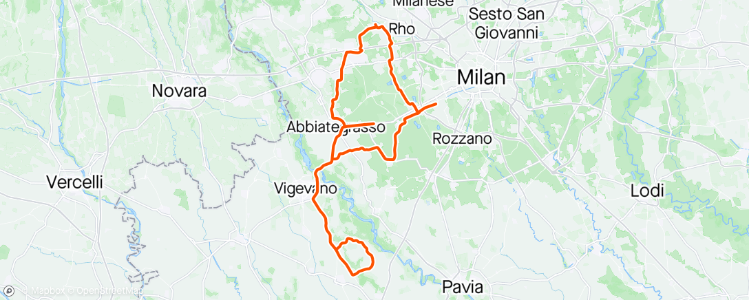 Map of the activity, Giro manetta