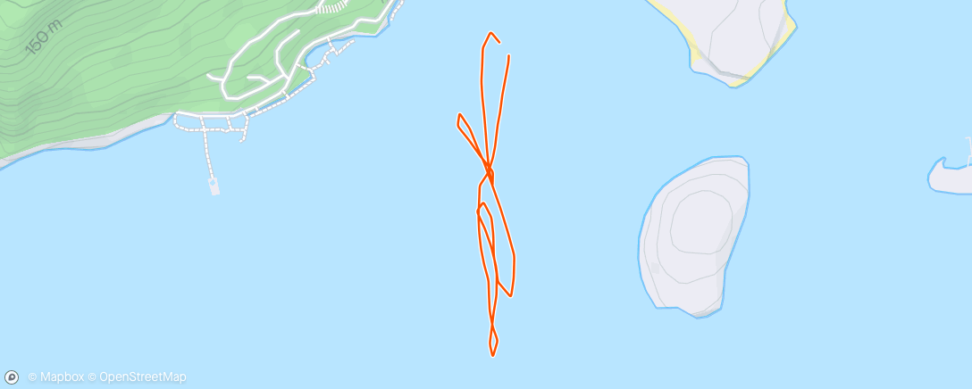 Map of the activity, Hobie Wave Sail