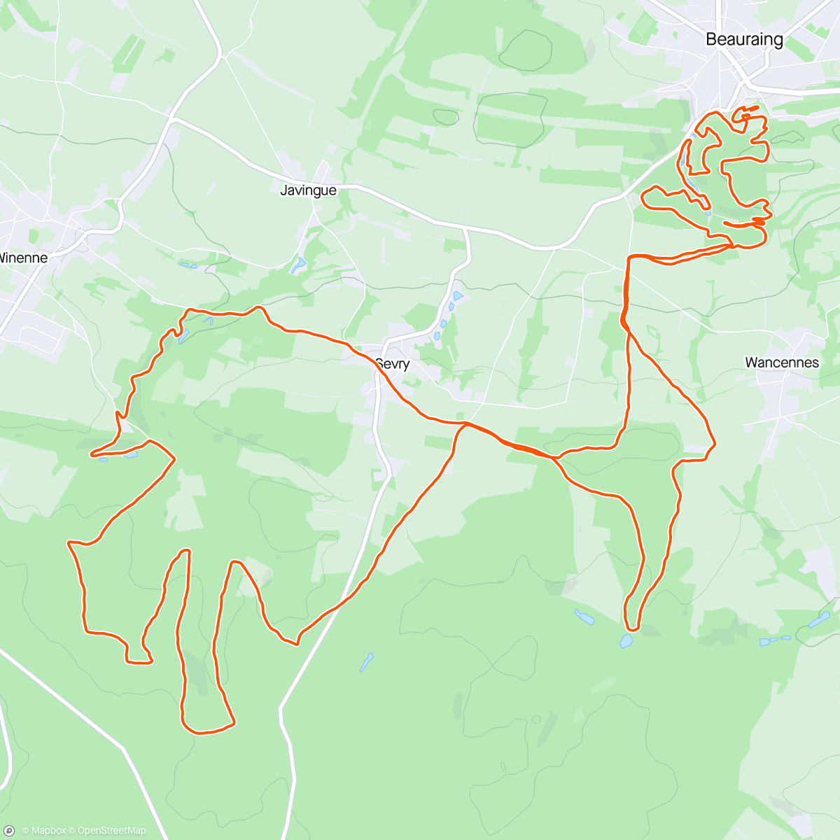 Map of the activity, Carillon Trail 🔔 5e/56 & 1er vieux 😅