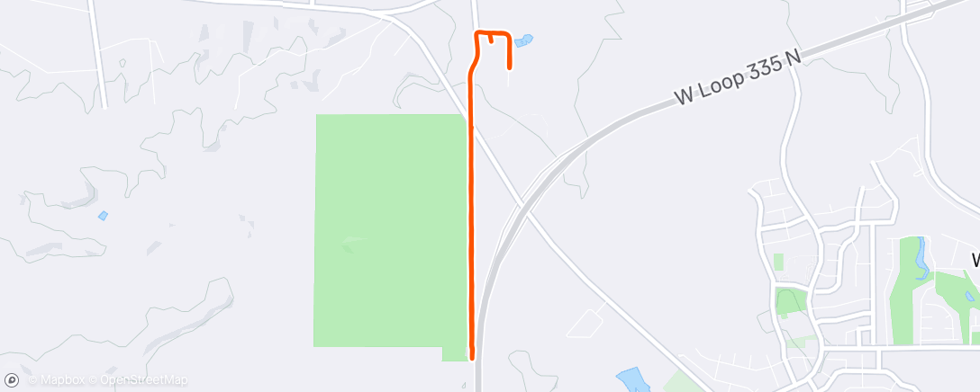 Map of the activity, Morning Run