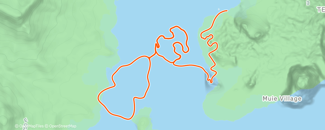 Map of the activity, Zwift - Red Unicorn on Power Punches in Watopia