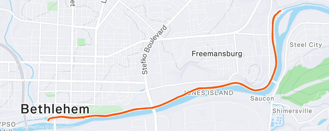 Map of the activity, Morning Nordic Ski